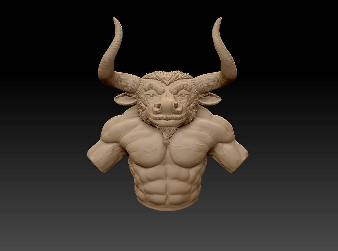 三维模型牛头怪