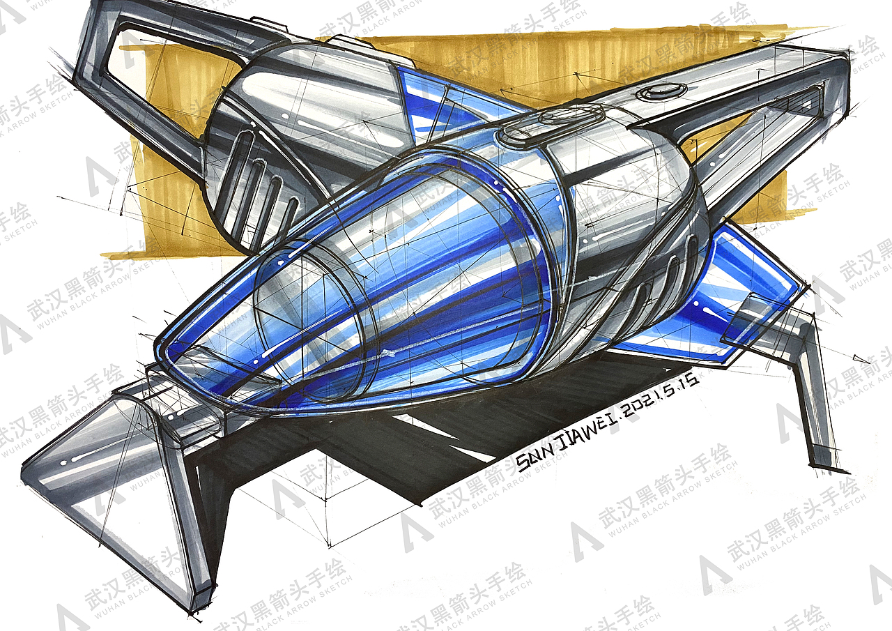 工业设计考研手绘示范作品