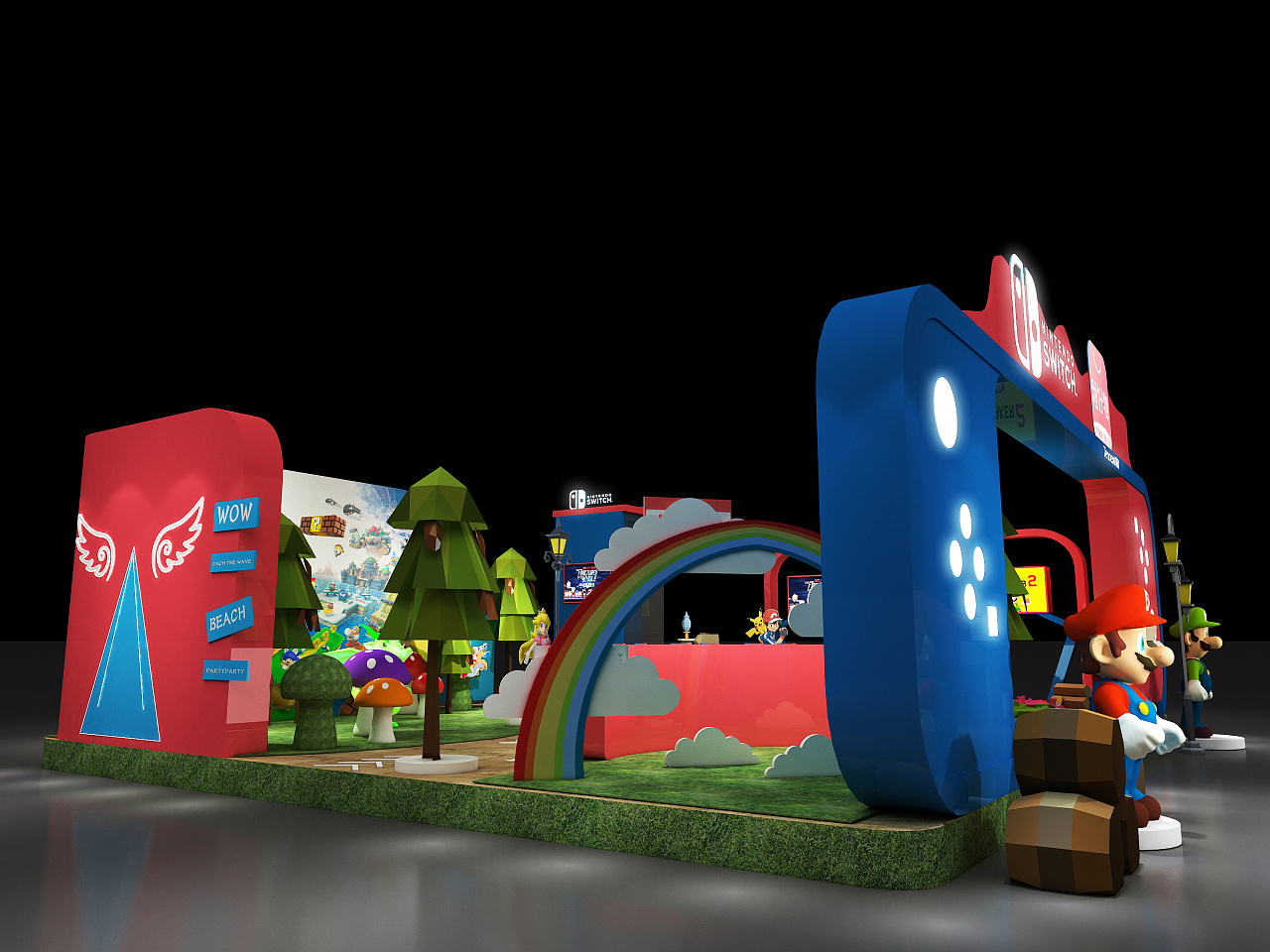 任天堂游戏快闪店设计方案