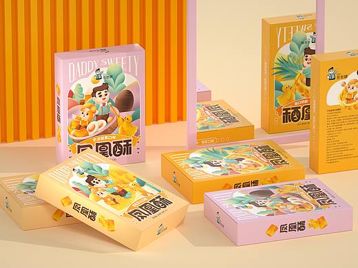 尚智×爸爸糖 | 凤凰酥/绿豆糕/蛋卷系列包装设计