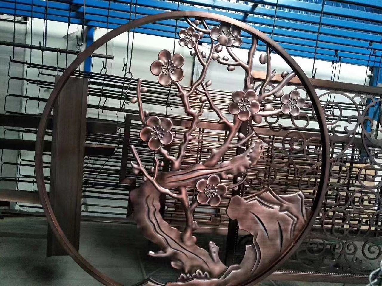 形似型不同 室内高端定制金属装饰花格