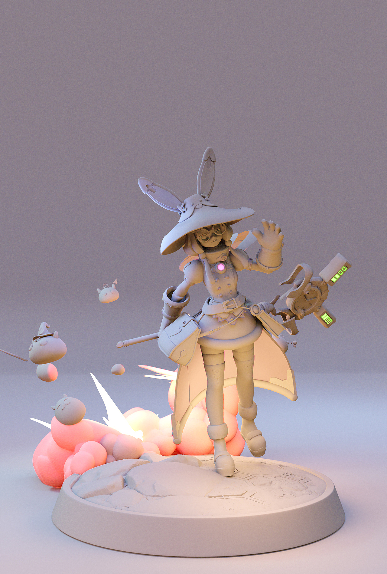 3d手办模型竹熊绘型