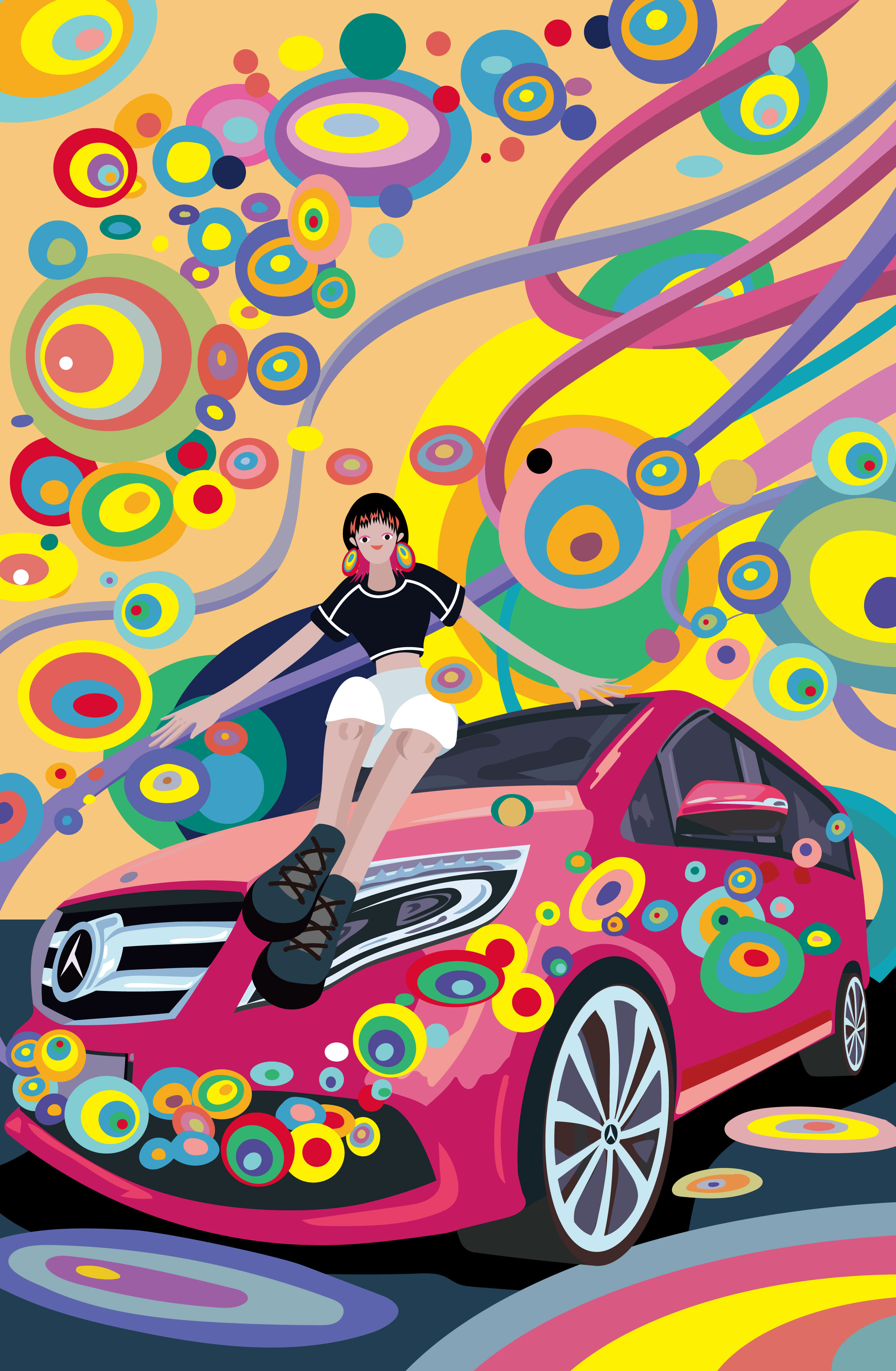 奔驰商业插画别册