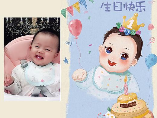 1周岁卡通形象