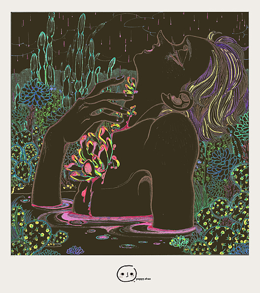 Breath（图ZMjg5MzMwNDY4） - 艺术插画 - 站酷设计师SalineWood原创素材 - 站酷ZCOOL