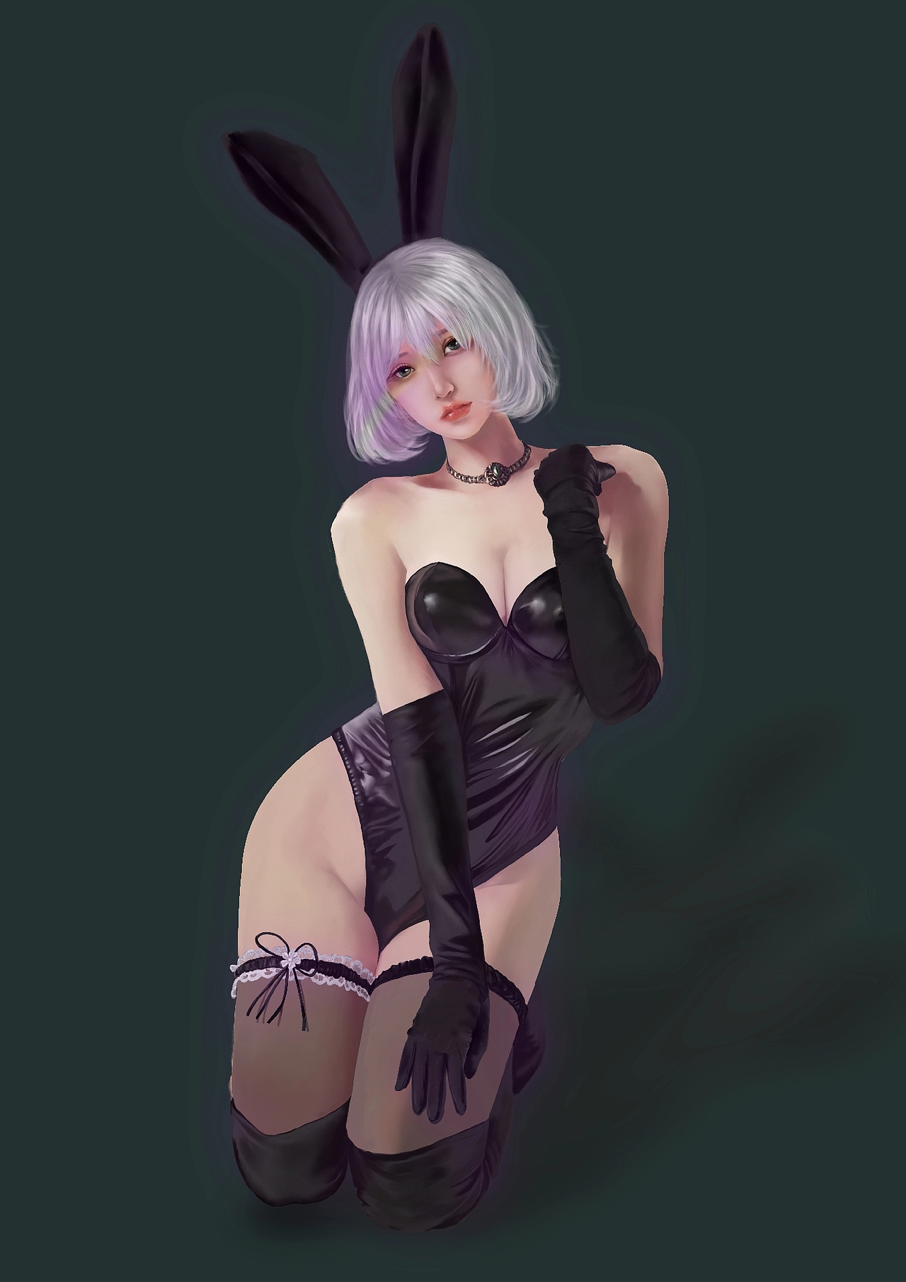 兔女郎（图ZMzA0NDMxMDg4） - 绘画 - 站酷设计师来支电容笔原创素材 - 站酷ZCOOL