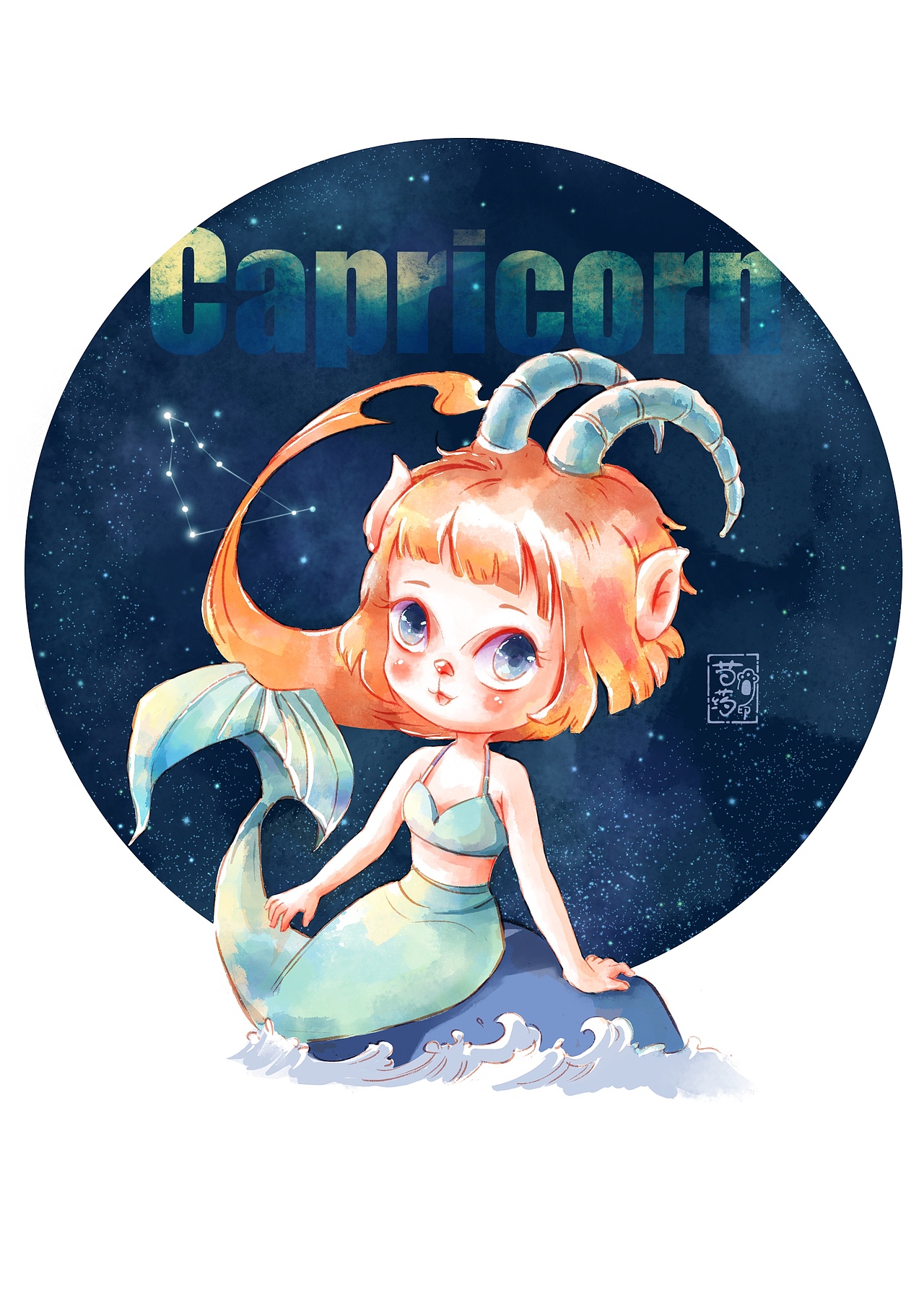 十二星座插画（下）（图ZMjU5NTE5MTE2） - IP形象 - 站酷设计师芍药nancy原创素材 - 站酷ZCOOL