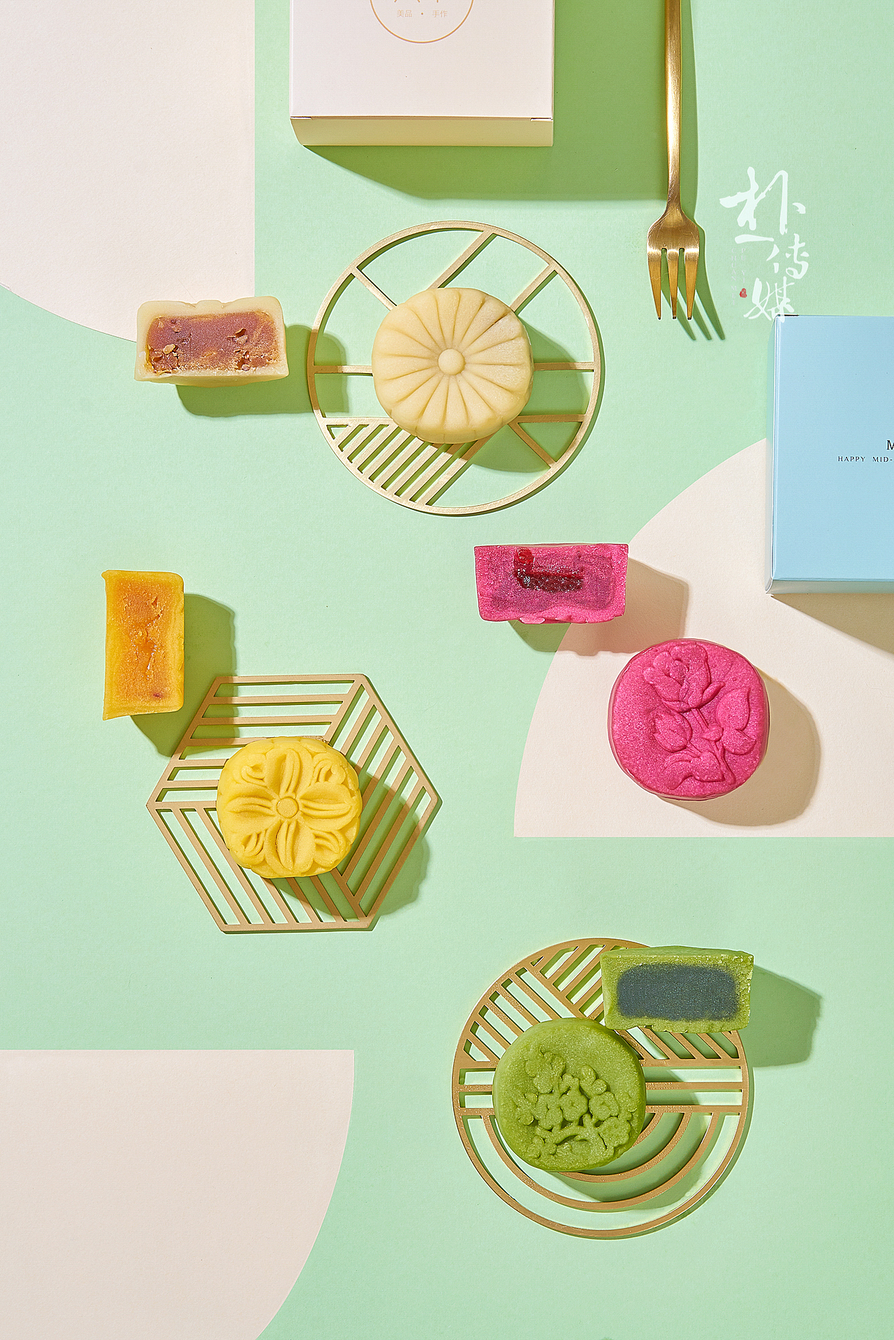 「 美作烘焙 」蛋糕拍摄 月饼拍摄