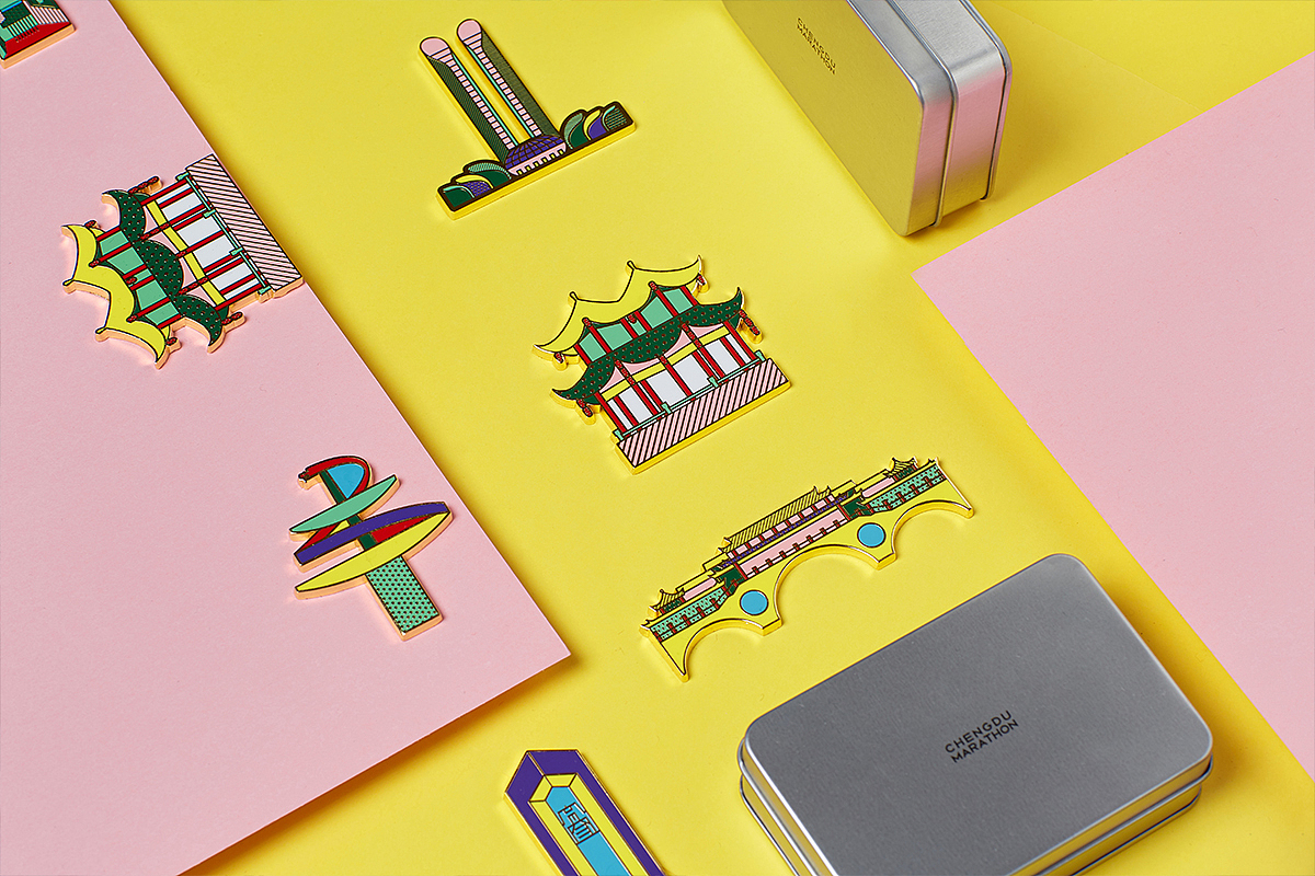 2019成都马拉松文创系列产品（图ZMTg1NDM2MTQ4） - 生活用品 - 站酷设计师番酱design原创素材 - 站酷ZCOOL