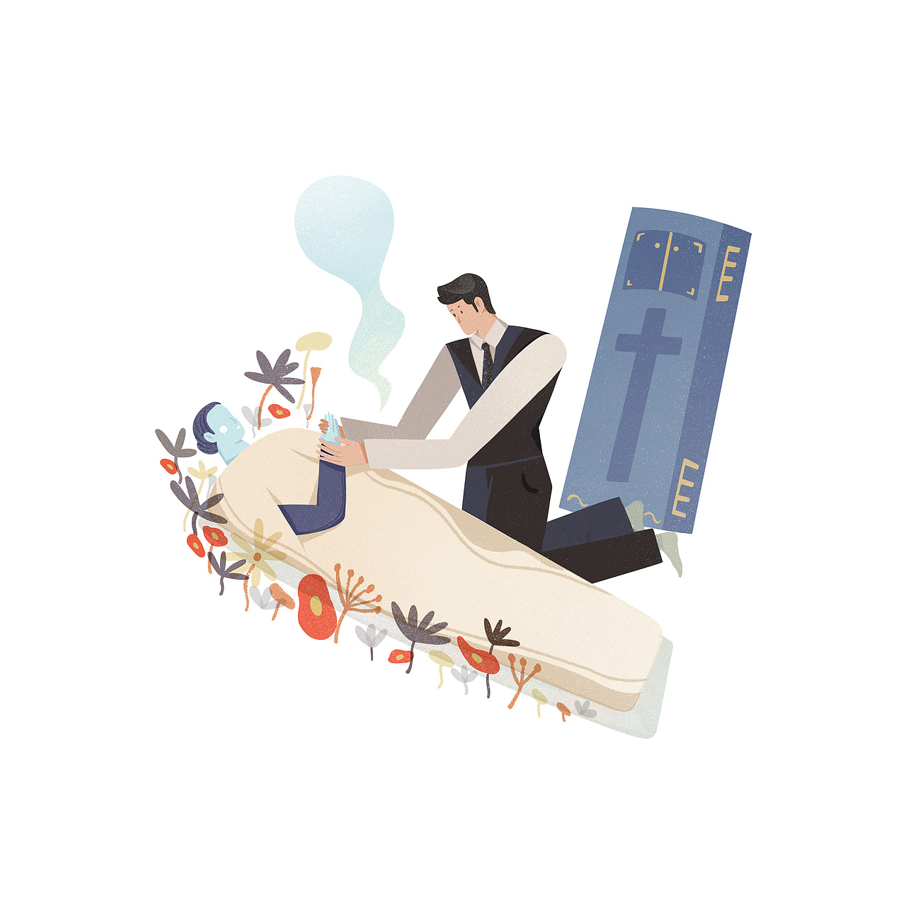 “我作为看门人,在这里送走了很多人。说着,路上小心,总会再见的。”————《入殓师》