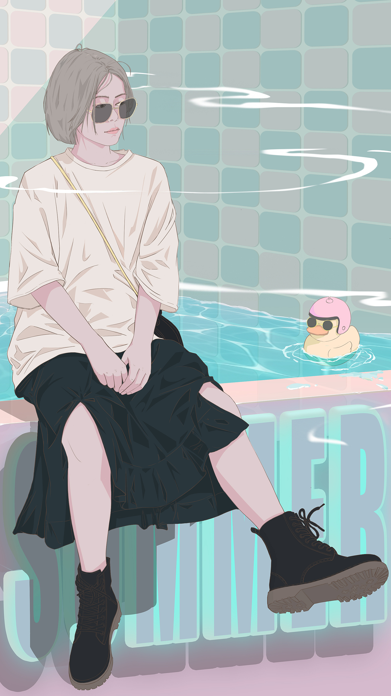 清爽的夏天（图ZMjIxMzkyNDQw） - 其他动漫 - 站酷设计师奔跑的鸭子原创素材 - 站酷ZCOOL
