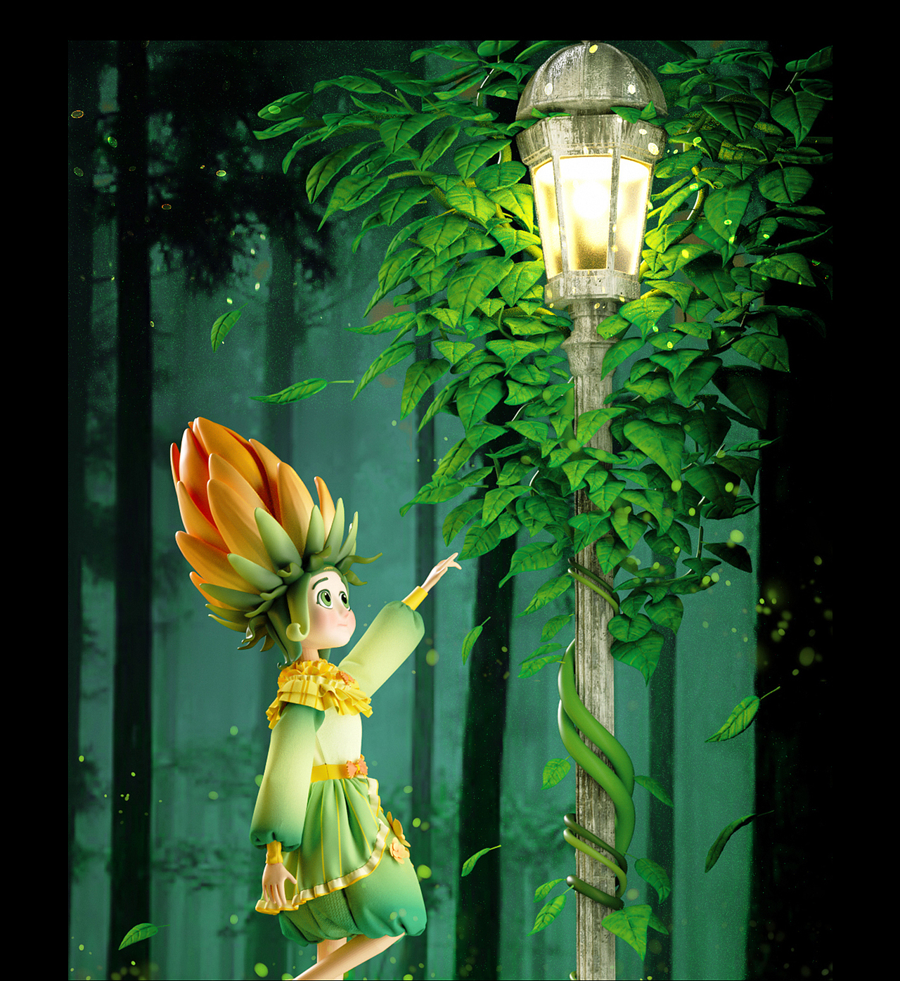 森林漫游丨IP角色场景设计（图ZMzUxMDUyODIw） - 人物/生物 - 站酷设计师赛亚_wakeup原创素材 - 站酷ZCOOL