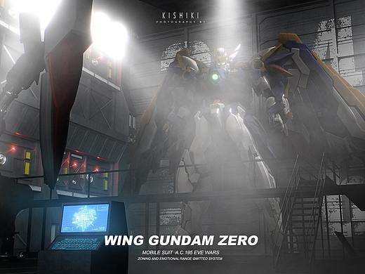 HIRM飞翼零式高达 C4D场景渲染