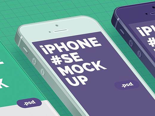 【免费福利】iPhone SE Mock Up PSD素材
