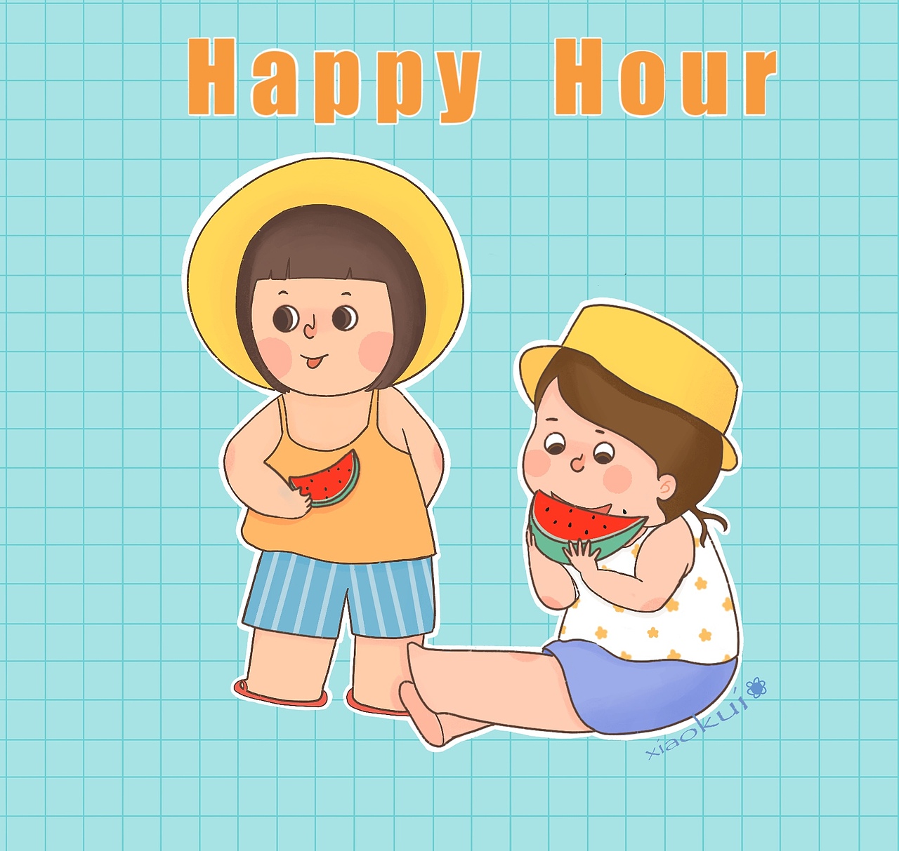 夏日系列（图ZMjY1MDA0MzE2） - 儿童插画 - 站酷设计师小葵29原创素材 - 站酷ZCOOL