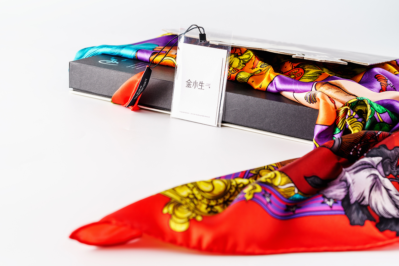 原创 | 必胜客×金小生联名款丝巾（图ZMTIxMjY5NjY4） - 商业插画 - 站酷设计师金小生原创素材 - 站酷ZCOOL