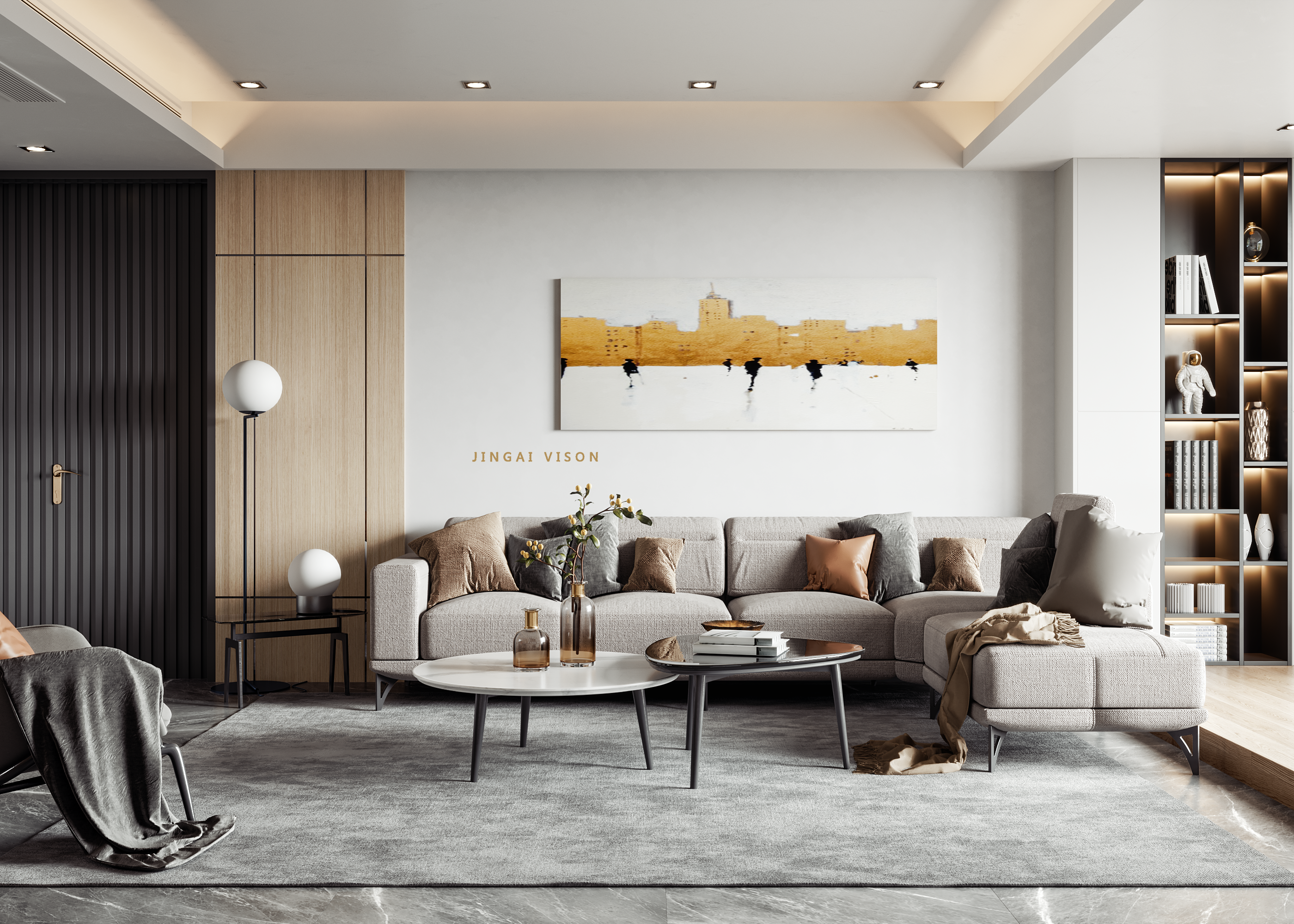 现代·简约客厅|空间|家装设计|m丶先森 - 原创作品 - 站酷 (zcool)