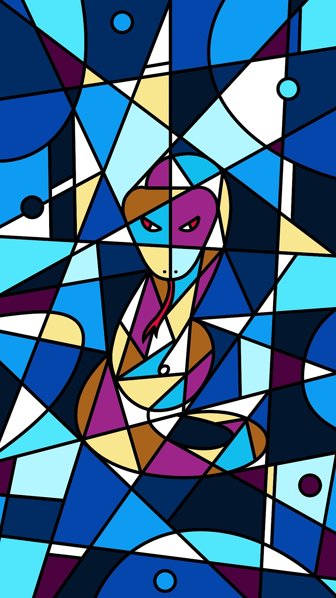 procreate 十二生肖几何切割