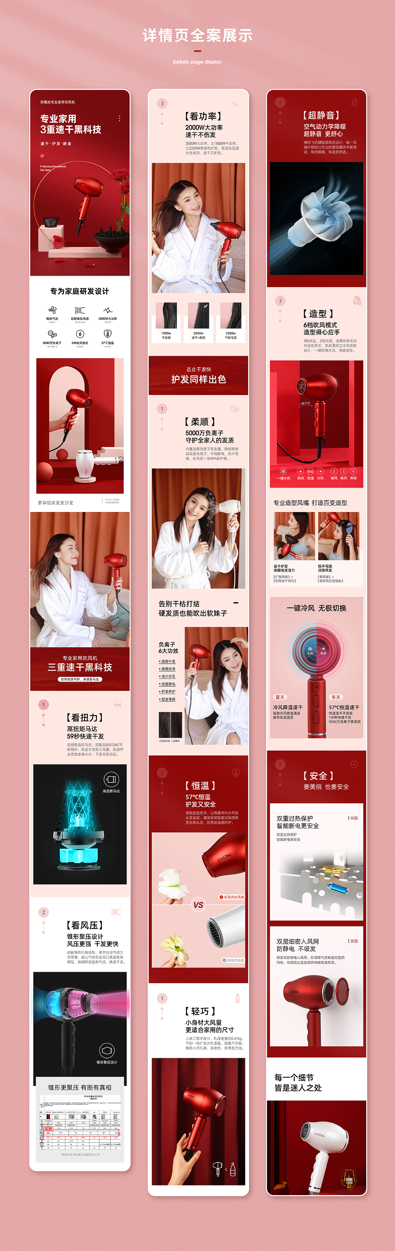 小家电个护类详情页（图ZMjUzMDQzODQ0） - 电商 - 站酷设计师一只懒惰鸭鸭原创素材 - 站酷ZCOOL