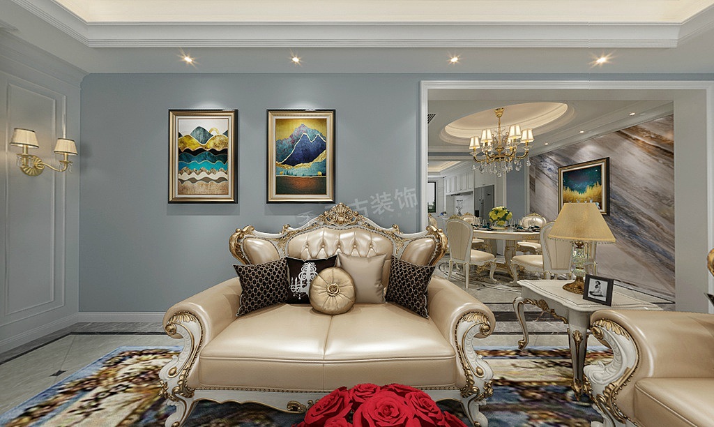 中交漫山二期联排别墅装修|欧式风格设计图|天古装饰