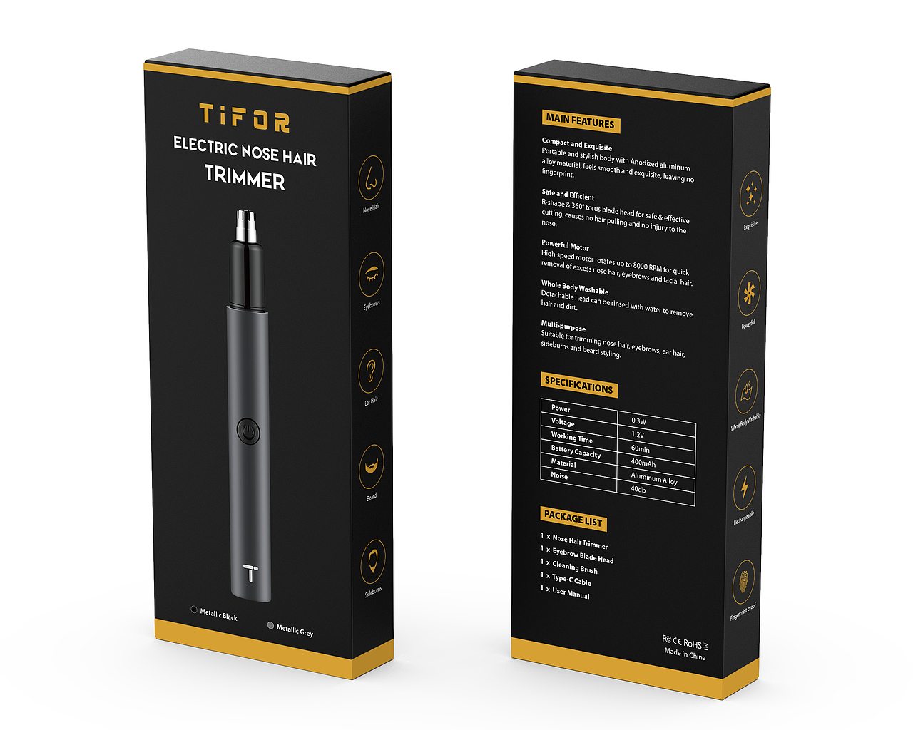 金属鼻毛修剪器 & 亚马逊电商设计/产品包装设计（图ZMzI0MTU0MDM2） - 电商 - 站酷设计师杰美视觉原创素材 - 站酷ZCOOL