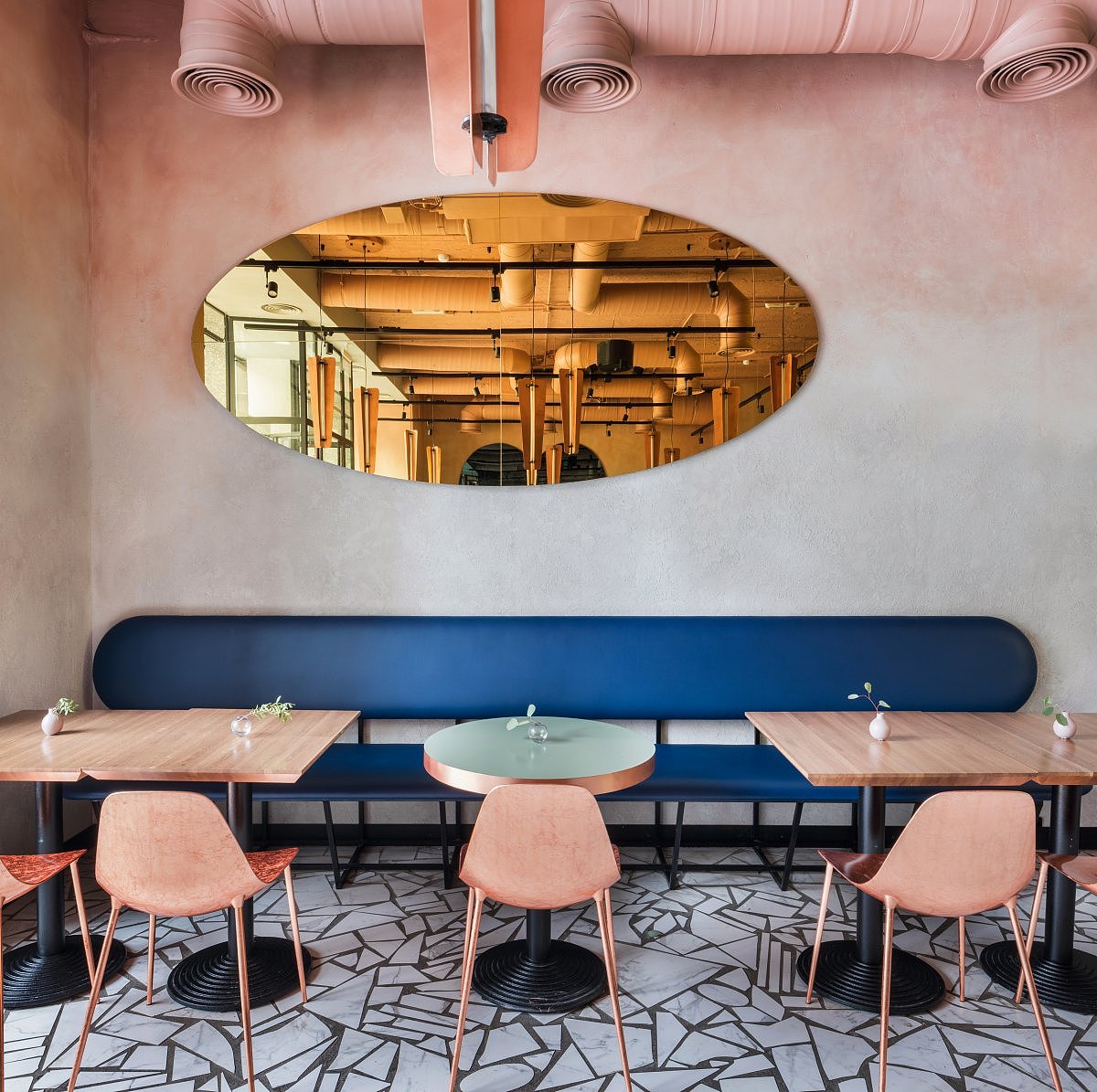 俄罗斯风格咖啡馆餐厅装修设计案例鉴赏——轻奢现代（图ZMzE5NzI4OTg0） - 商业空间设计 - 站酷设计师成都有木设计原创素材 - 站酷ZCOOL