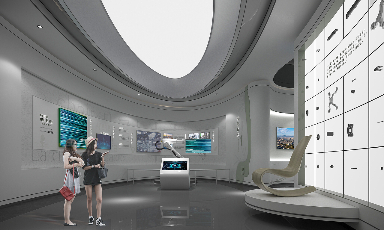 展厅设计绿色沉浸式科技艺术感美术馆打卡空间未来感（图ZMzE4MDk5MjUy） - 展陈设计 - 站酷设计师童顺设计研究所原创素材 - 站酷ZCOOL