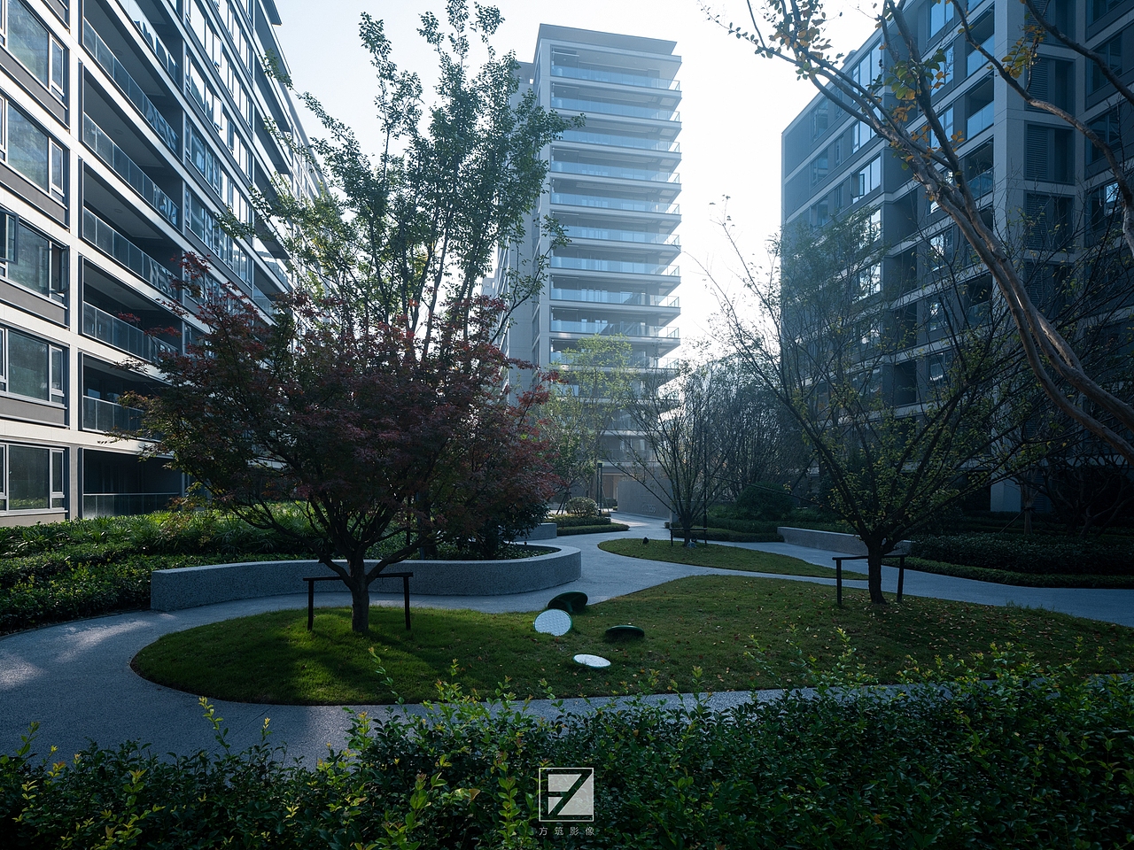 【上海方筑影像】--成都凤起籣庭住宅大区景观（图ZMzI0MTI3NDA0） - 环境/建筑摄影 - 站酷设计师上海方筑影像原创素材 - 站酷ZCOOL