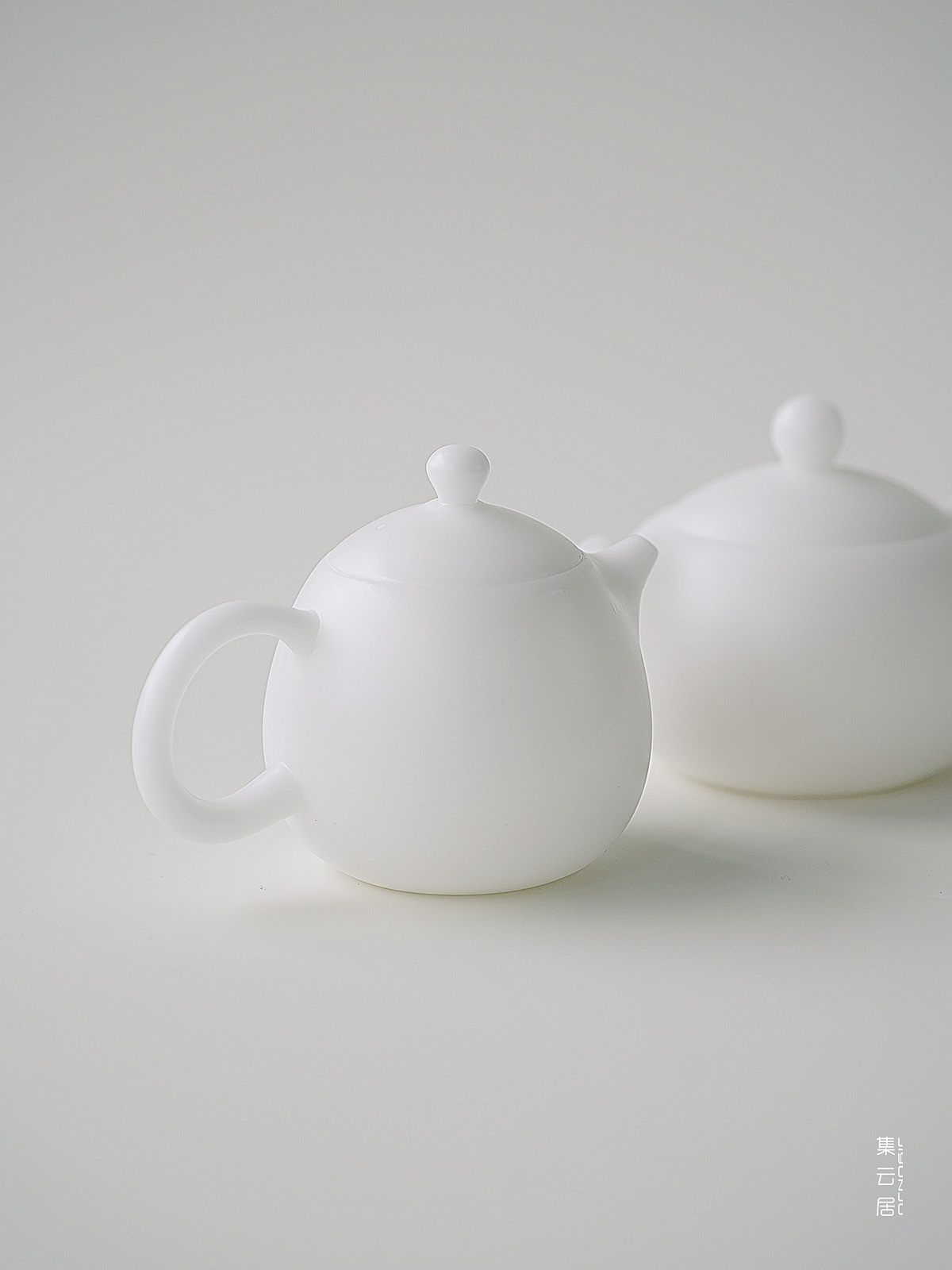 德化白·冰种玉瓷·龙蛋壶·禅定杯