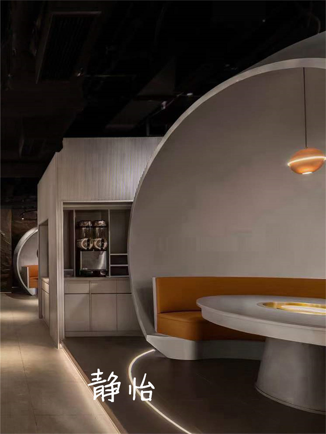 火锅店—— 打造年轻化餐饮品牌未来感空间（图ZMzMxNDM0NDM2） - 商业空间设计 - 站酷设计师静怡设计原创素材 - 站酷ZCOOL