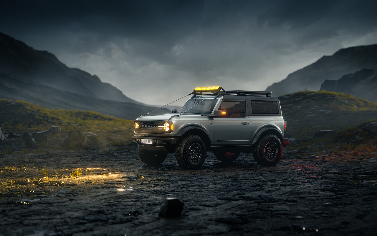 Ford Bronco CGI 福特烈马 硬派SUV 户外场景渲染(图ZMzQxNzgzODA4) - 机械/交通 - 站酷设计师程弎益原创素材 - 站酷ZCOOL