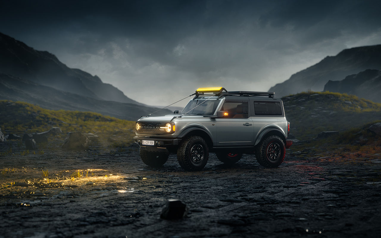 Ford Bronco CGI 福特烈马 硬派SUV 户外场景渲染(图ZMzQxNzgzODA4) - 机械/交通 - 站酷设计师程弎益原创素材 - 站酷ZCOOL