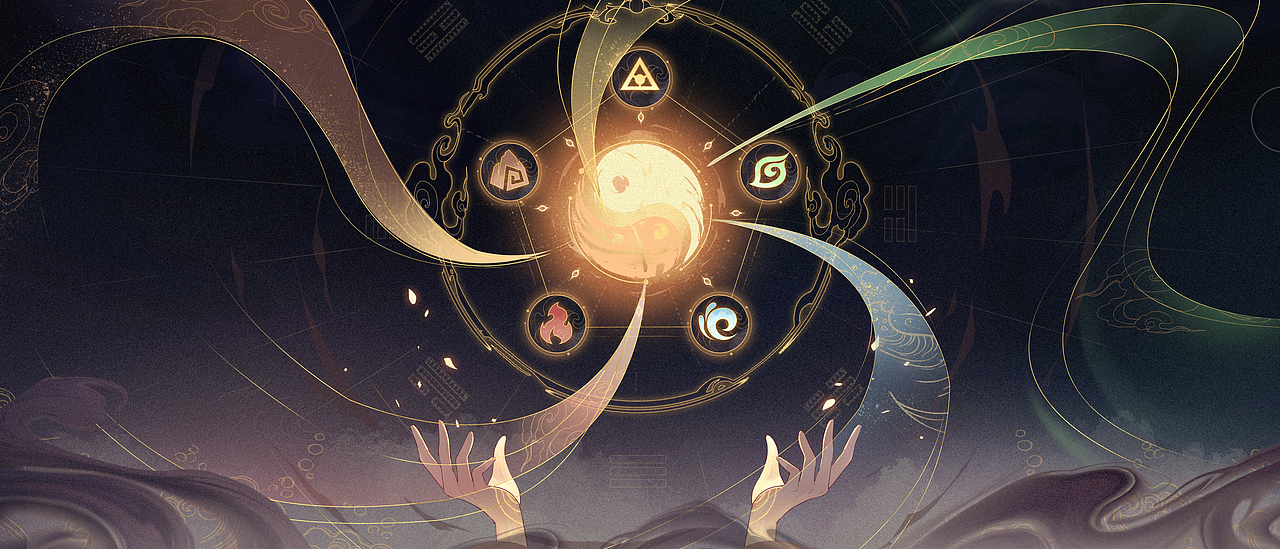 五行合一（图ZMzQxMDI5NDc2） - 游戏原画 - 站酷设计师砒霜版纳原创素材 - 站酷ZCOOL