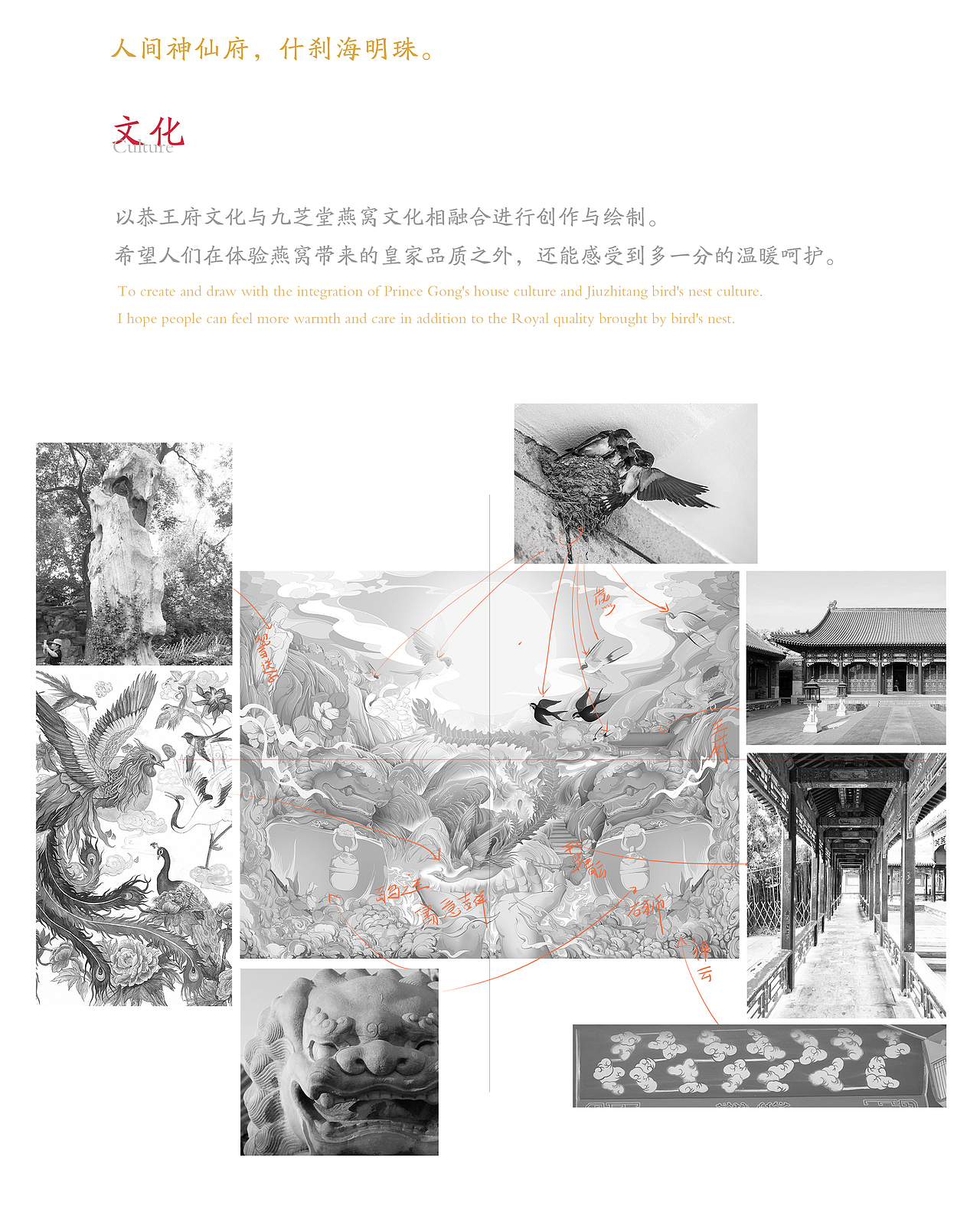 恭王府×九芝堂 燕窝干盏礼盒包装设计(比赛)