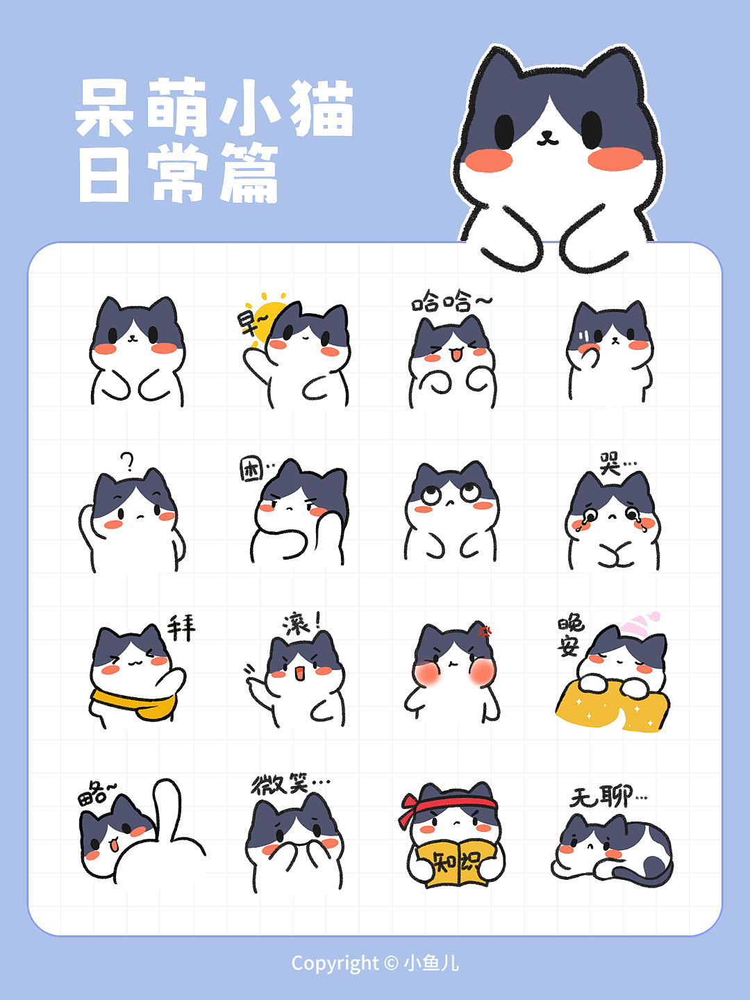 呆萌小猫表情包 | 日常篇