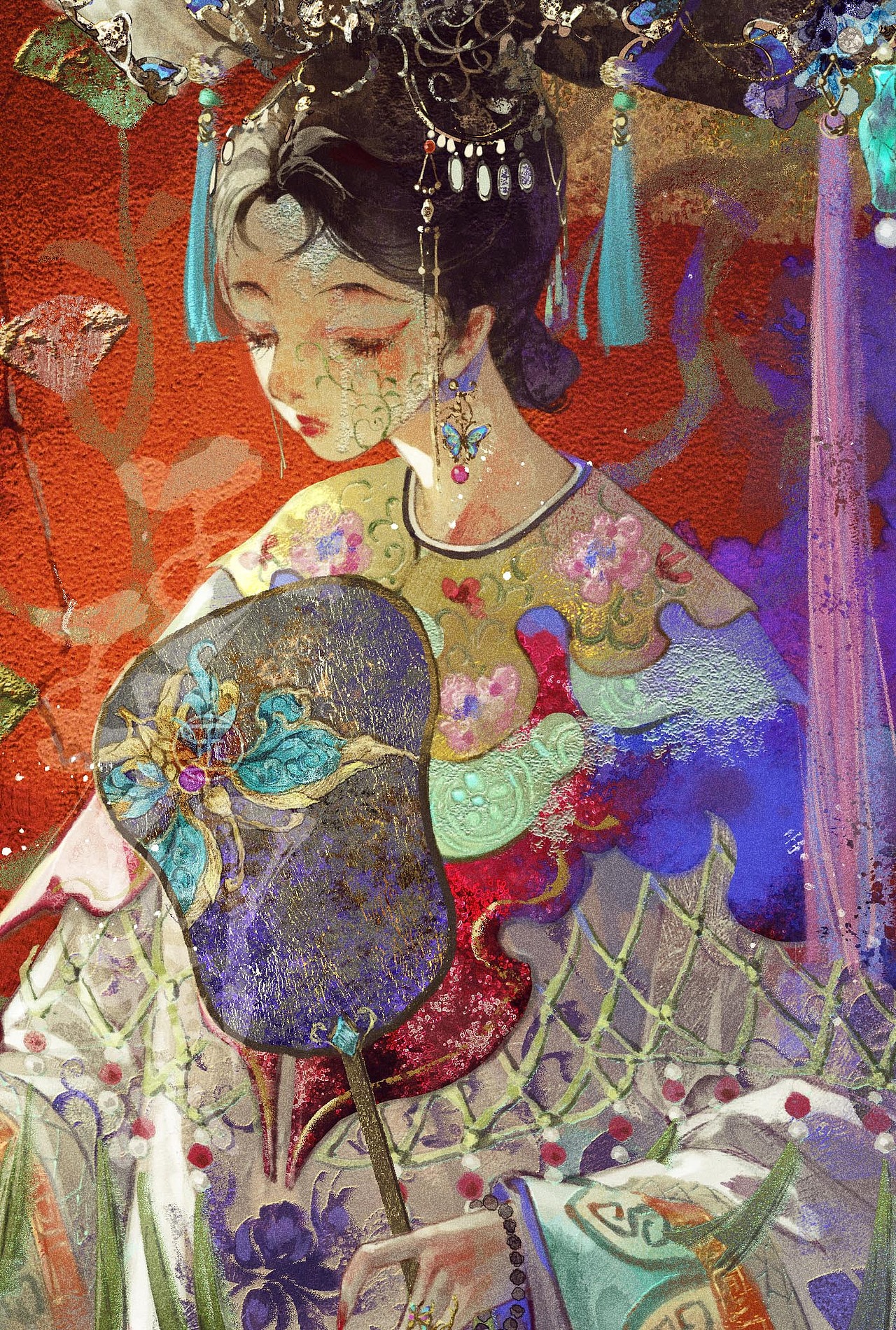 国宝拟人|清乾隆各种釉彩大瓷母（图ZMzQzMDk5OTY0） - 艺术插画 - 站酷设计师画画的玉玉卿原创素材 - 站酷ZCOOL