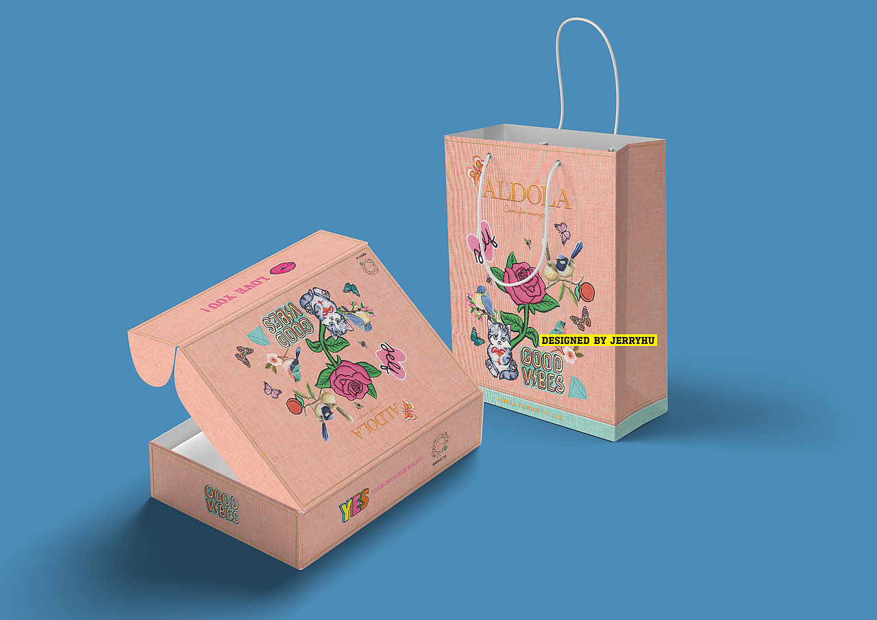 服装包装盒+纸袋（图ZMzIyMTEwNzI0） - 包装 - 站酷设计师jerryhu721原创素材 - 站酷ZCOOL