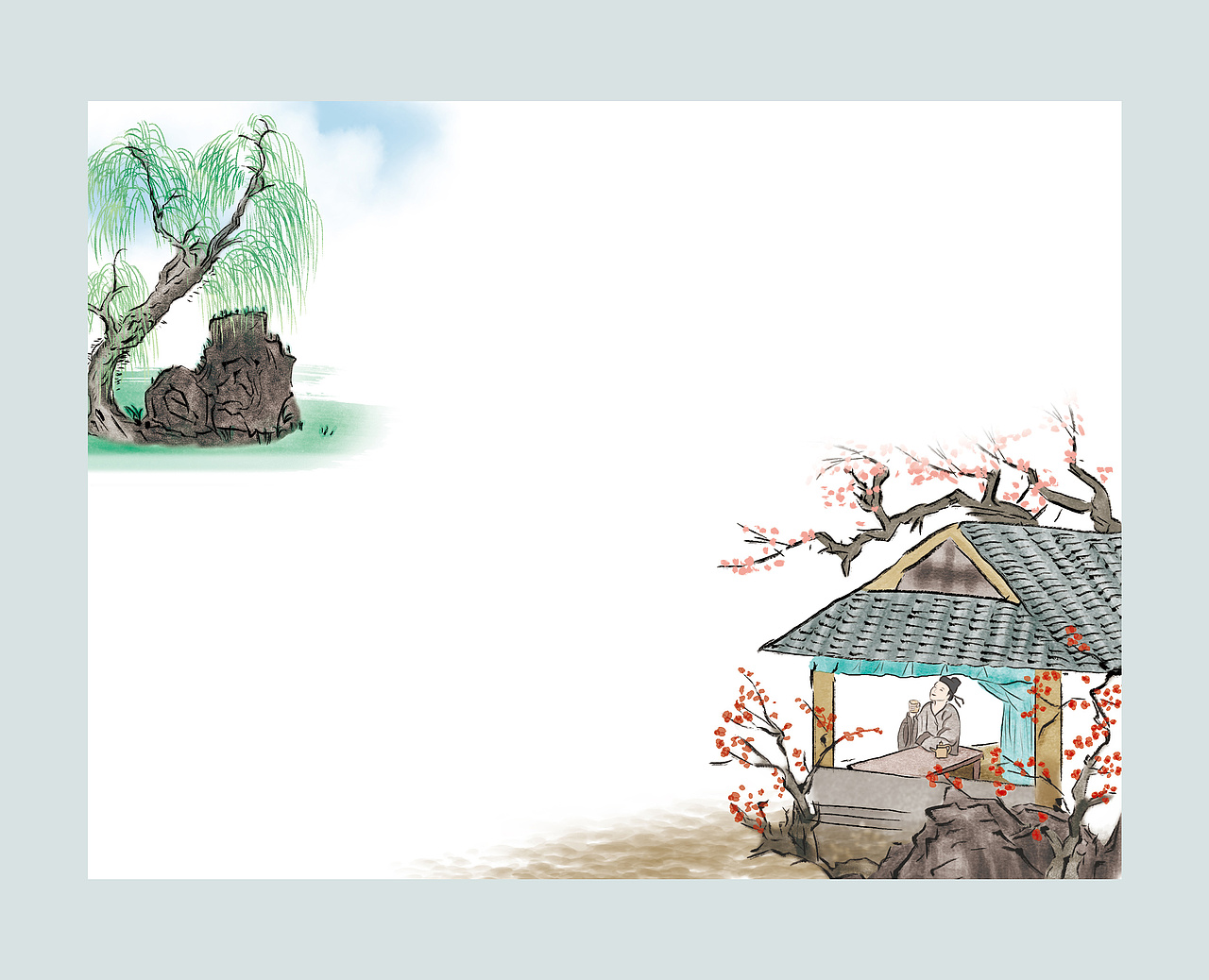 请问您来的时候我家花窗前的那一株蜡梅花开了没有?