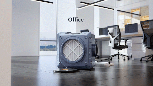 空气洗涤器三维动画