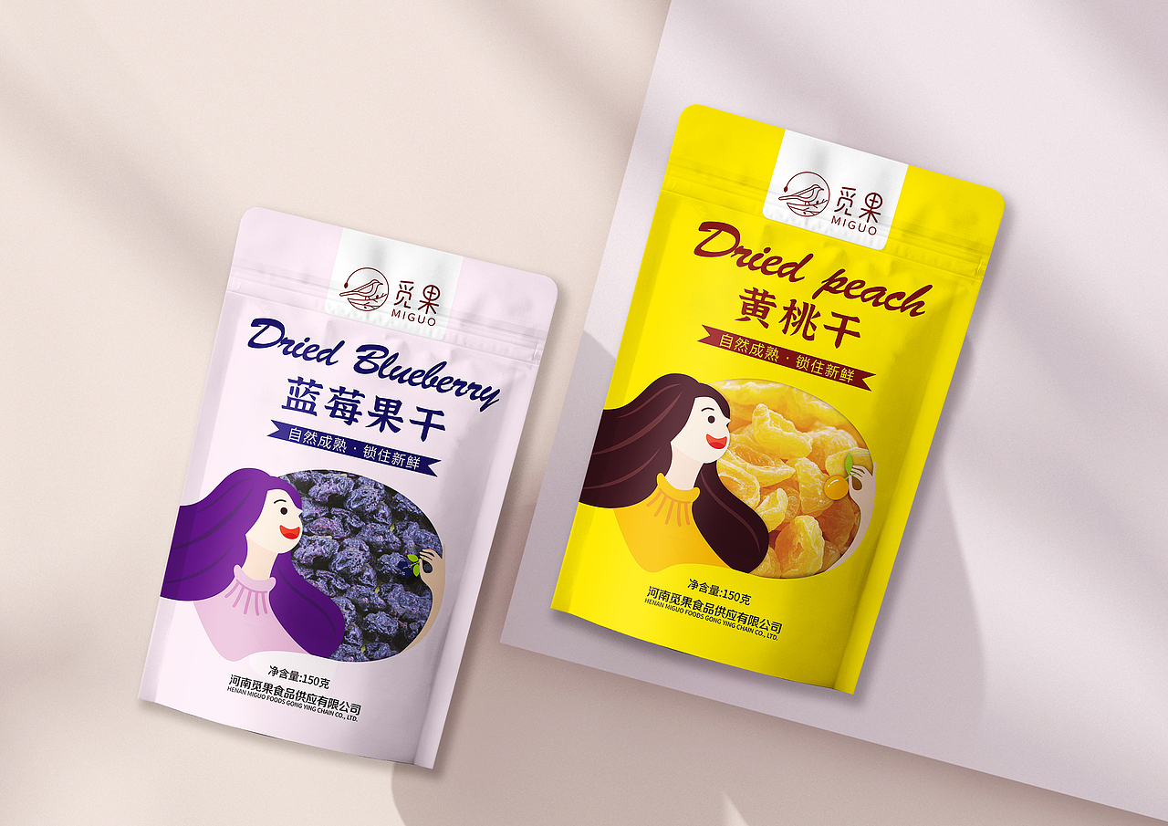 觅果品牌果干包装设计