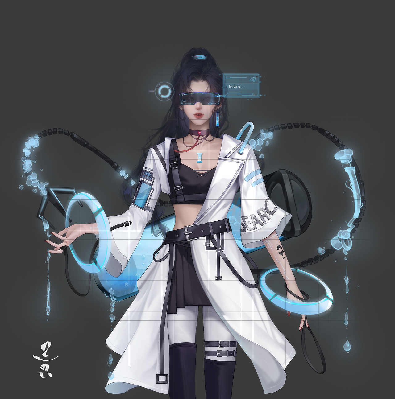 女立绘（图ZMzI2ODAwNDQ0） - 商业插画 - 站酷设计师三只只原创素材 - 站酷ZCOOL