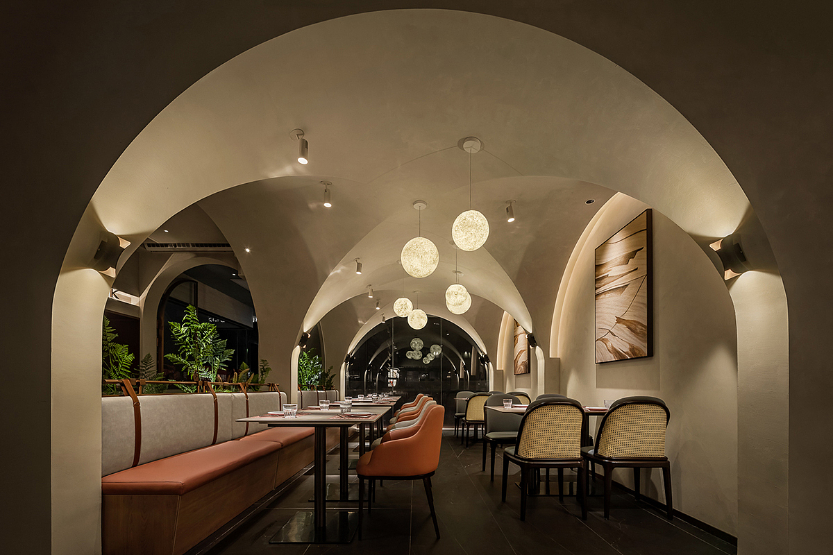 朦胧美的西餐厅