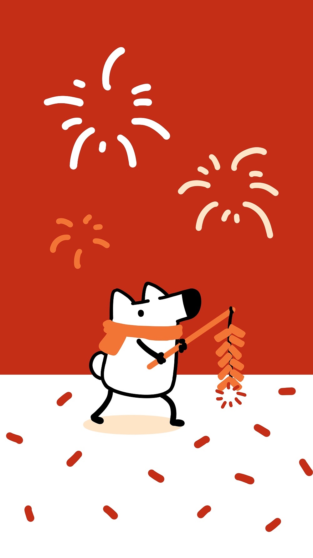 刘看山极简风格壁纸③ 春节篇