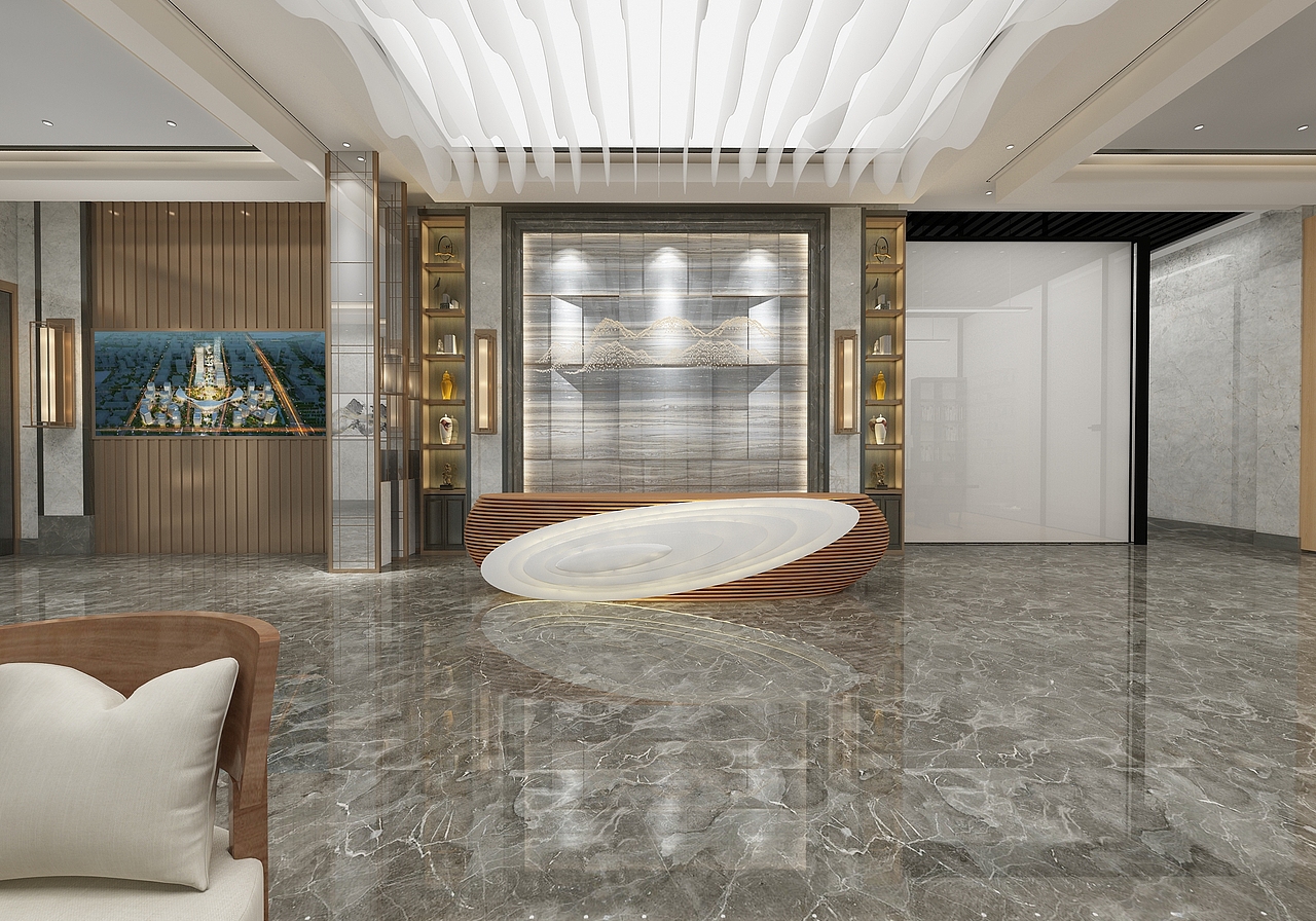 接待大厅3D效果图