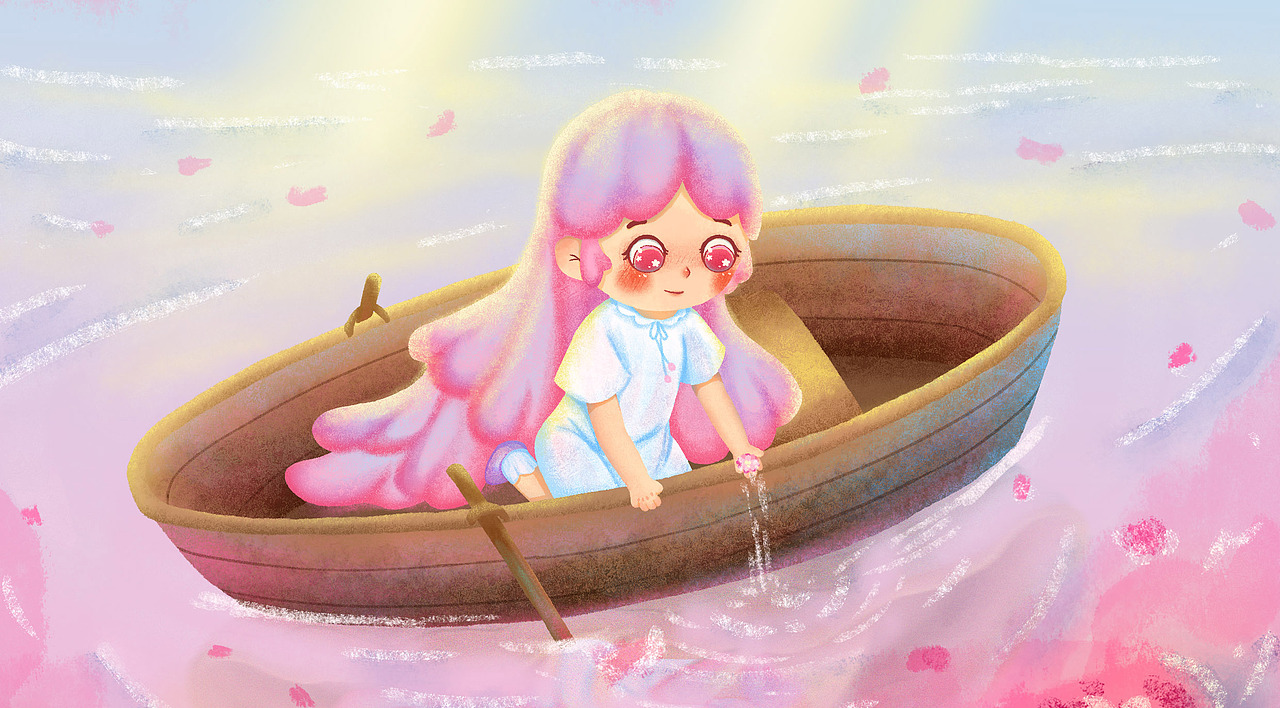 儿童插画场景-四季