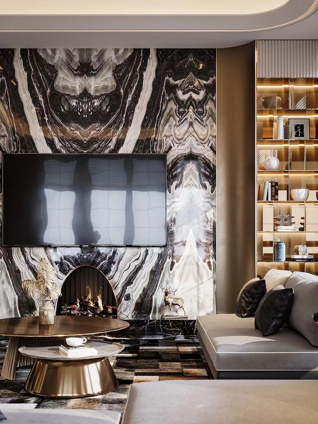 奢华风别墅效果图 以后我家也要这样装