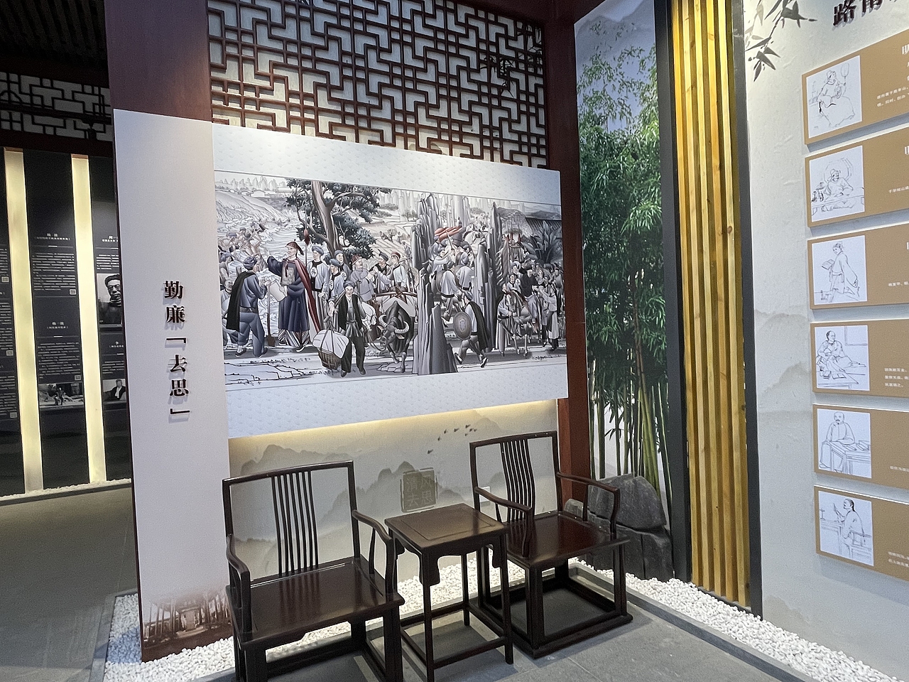 石林历史博物馆背景画~层板画~景箱画~国画~工笔人物画（图ZMzM1NTU0MjY0） - 艺术插画 - 站酷设计师杨越绘画原创素材 - 站酷ZCOOL