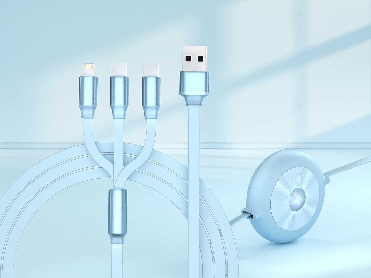 三合一数据线OC渲染