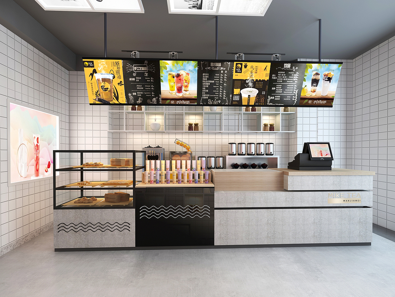 奶茶吧台_加酷设计空间-站酷zcool