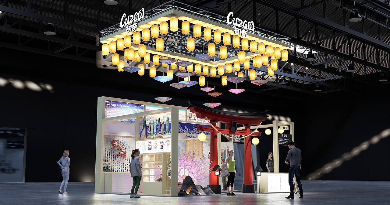 动漫游戏二次元展台（图ZMzEyMjc5NjI0） - 展陈设计 - 站酷设计师加班狗设计师原创素材 - 站酷ZCOOL